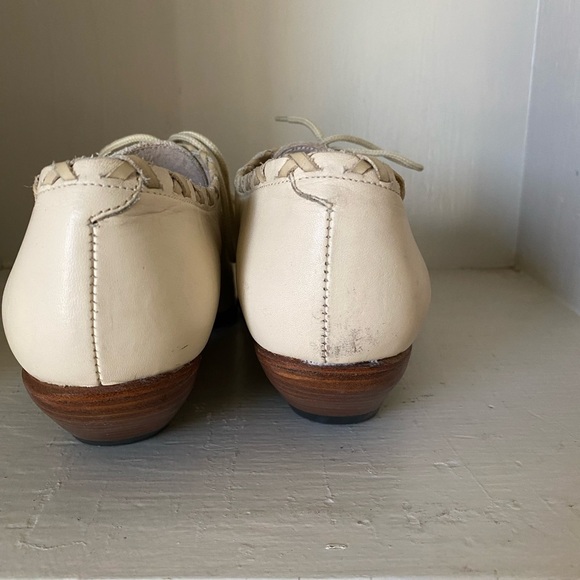 Guess by Marciano Cream Lace-Up Flats boho western vintage y2k - Picture 9 of 10